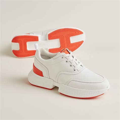 hermes sneakers oranje dames|Hermes leather sneakers.